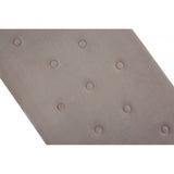 Matayo Mink Tufted Bench Brown