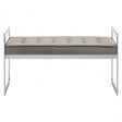 Matayo Powder Blue / Silver Finish Bench Blue