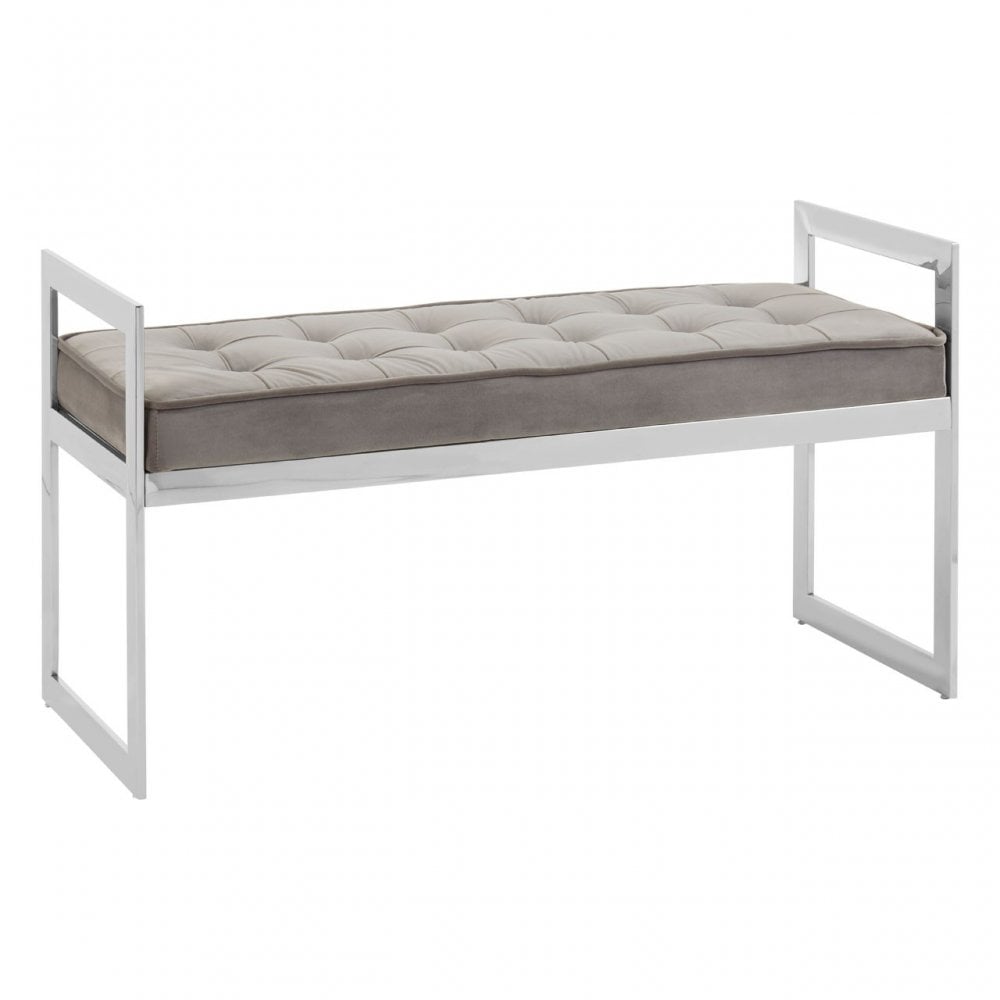 Matayo Powder Blue / Silver Finish Bench Blue