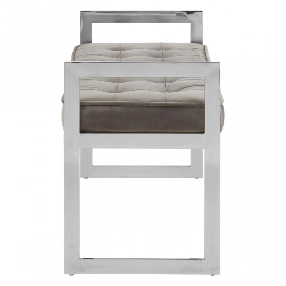 Matayo Powder Blue / Silver Finish Bench Blue