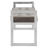 Matayo Powder Blue / Silver Finish Bench Blue