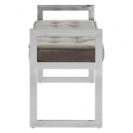 Matayo Powder Blue / Silver Finish Bench Blue