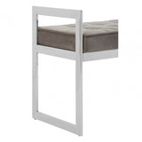 Matayo Powder Blue / Silver Finish Bench Blue