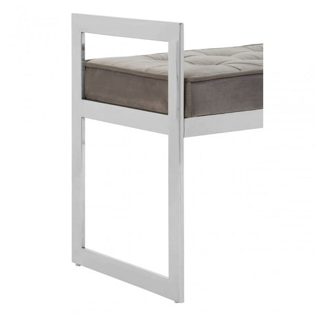 Matayo Powder Blue / Silver Finish Bench Blue