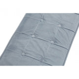 Matayo Grey Seat / Gold Metal Frame Bench Blue