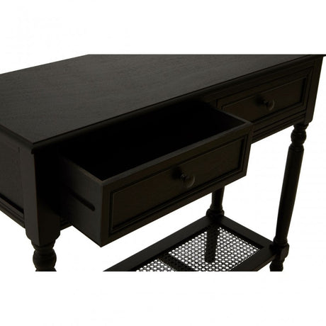 Legacy 2 Drawer Black Finish Console Table