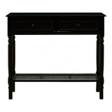 Legacy 2 Drawer Black Finish Console Table