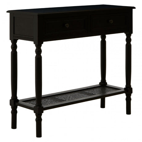Legacy 2 Drawer Black Finish Console Table