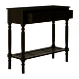 Legacy 2 Drawer Black Finish Console Table