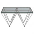 Matayo Spike Base Coffee Table Silver