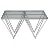 Matayo Spike Base Coffee Table Silver