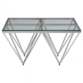 Matayo Spike Base Coffee Table Silver