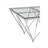Matayo Spike Base Coffee Table Silver