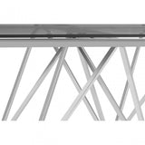 Matayo Spike Base Coffee Table Silver