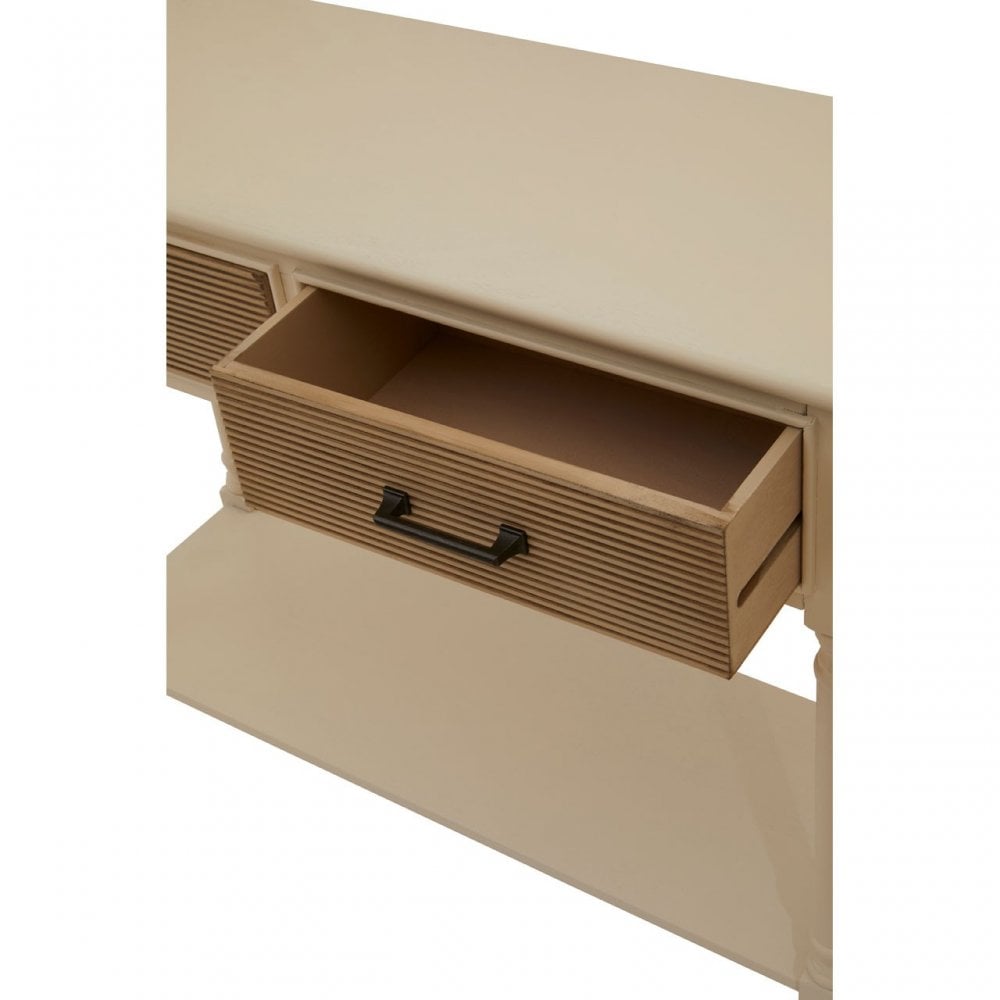 Legacy 2 Drawers Pearl White Console Table White