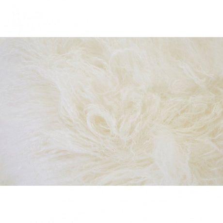 Anafi White Sheepskin Stool White