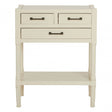 Legacy White Pearl Finish Console Table White