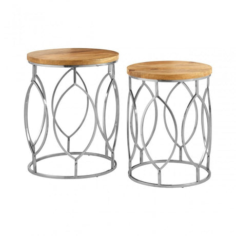 Calish Set of 2 Side Tables Natural