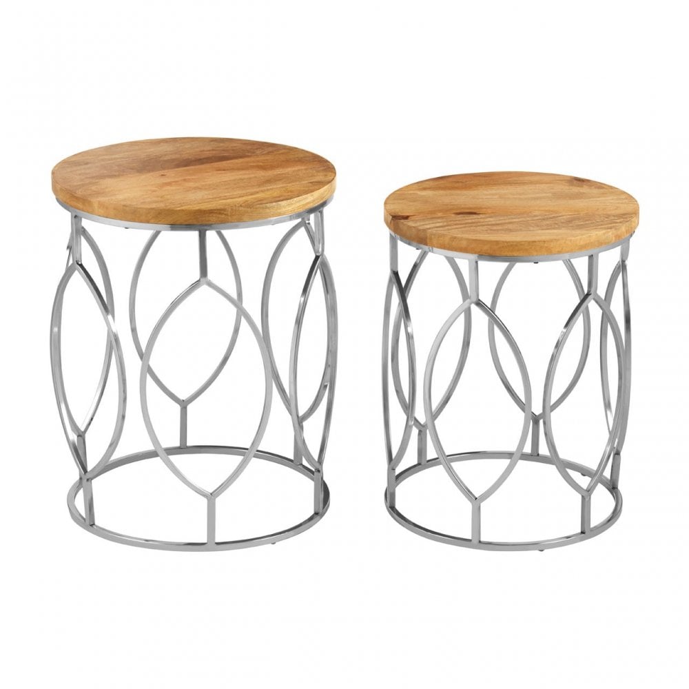 Calish Set of 2 Side Tables Natural
