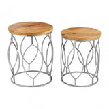 Calish Set of 2 Side Tables Natural