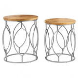 Calish Set of 2 Side Tables Natural