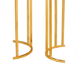 Hamish Set of 2 Linear Design Side Tables Gold