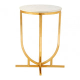 Hamish Curved Base Side Table Gold