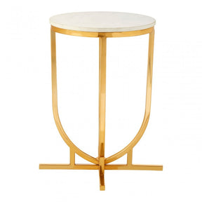 Hamish Curved Base Side Table Gold