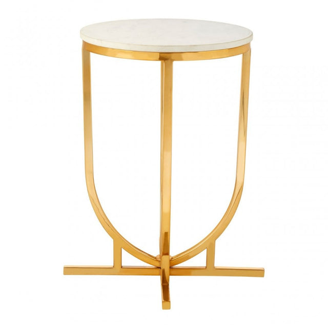 Hamish Curved Base Side Table Gold