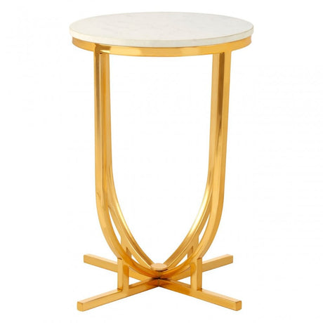Hamish Curved Base Side Table Gold