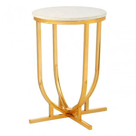 Hamish Curved Base Side Table Gold