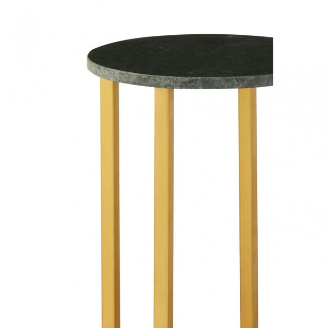 Templar Small Marble / Iron Side Table