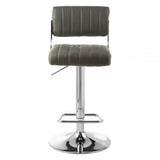 Stockholm Grey Channel Design Seat Bar Stool Grey