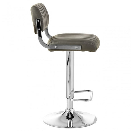 Stockholm Grey Channel Design Seat Bar Stool Grey