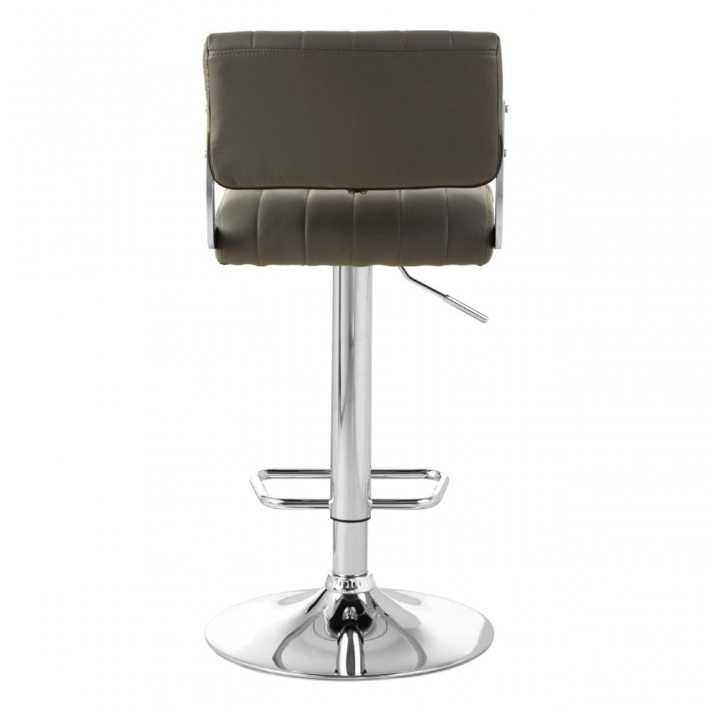 Stockholm Grey Channel Design Seat Bar Stool Grey