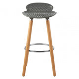 Stockholm Grey Pp Seat Bar Stool Grey
