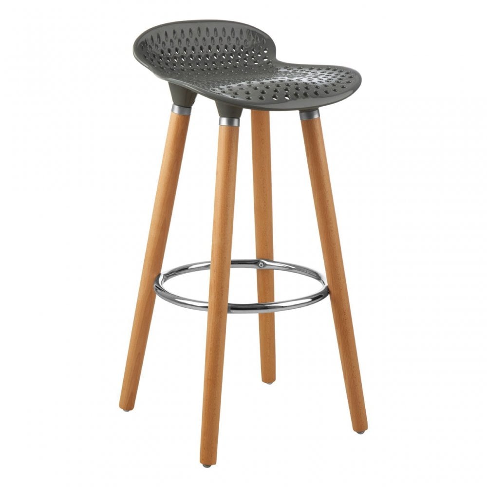 Stockholm Grey Pp Seat Bar Stool Grey