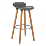 Stockholm Grey Pp Seat Bar Stool Grey