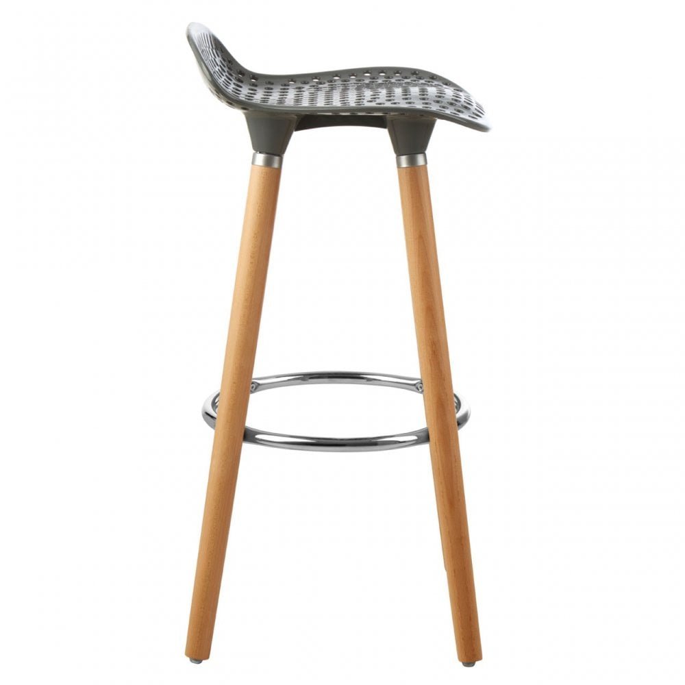 Stockholm Grey Pp Seat Bar Stool Grey