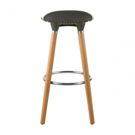Stockholm Grey Pp Seat Bar Stool Grey