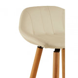 Stockholm White Faux Leather Bar Stool White
