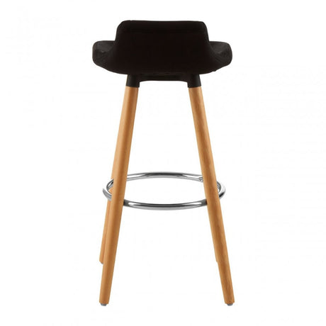 Stockholm Black Bar Stool Black