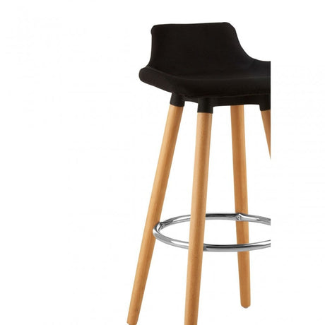 Stockholm Black Bar Stool Black