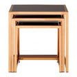 Pantino Set of 3 Square Side Tables Gold