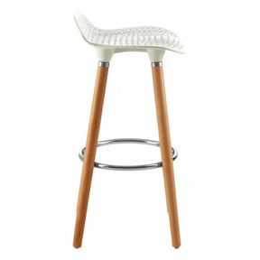 Stockholm Matte White Bar Stool White
