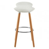 Stockholm Matte White Bar Stool White