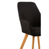 Jersey Black Leisure Chair Black