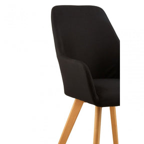 Jersey Black Leisure Chair Black