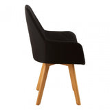 Jersey Black Leisure Chair Black