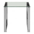 Matayo Square End Table Silver